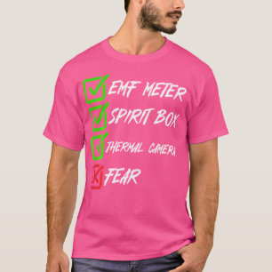 Paranormal Utredning Emf Termisk Kamera Spöke T Shirt