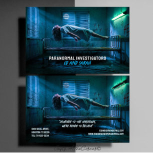 Paranormala utredare Kusligt besatt svävande Visitkort