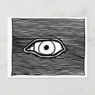 ParanormalPrints vykort 'allvetande Eye