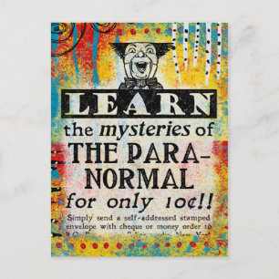 Paranormernas mystiker - Lena Vintage annons Vykort