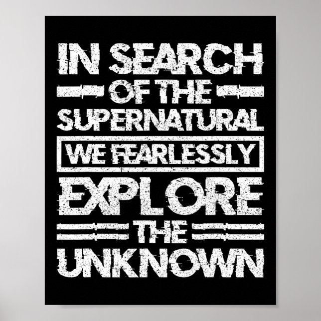 Paranormisk utredare som söker supernatu poster (Framsidan)