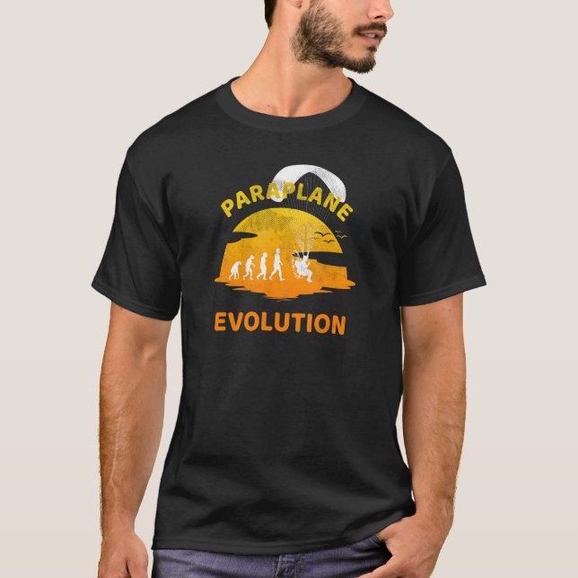 Paraplane Evolution Flies Paraplaning Gea T Shirt (Framsida)