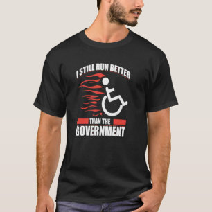 Paraplegering för personer med funktionshinder i r t shirt