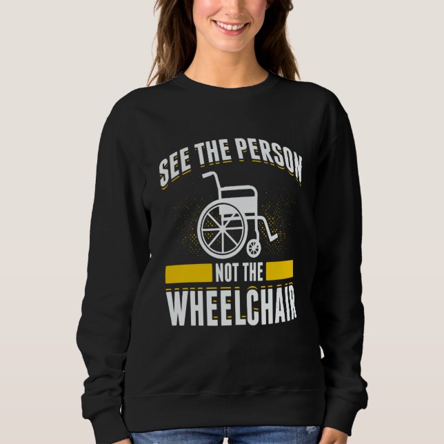 Paraplegic For Wheelchair User Handicapped People  T Shirt (Framsida)