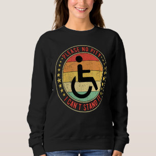 Paraplegisk rullstol Förlåt att jag inte kan stå T Shirt