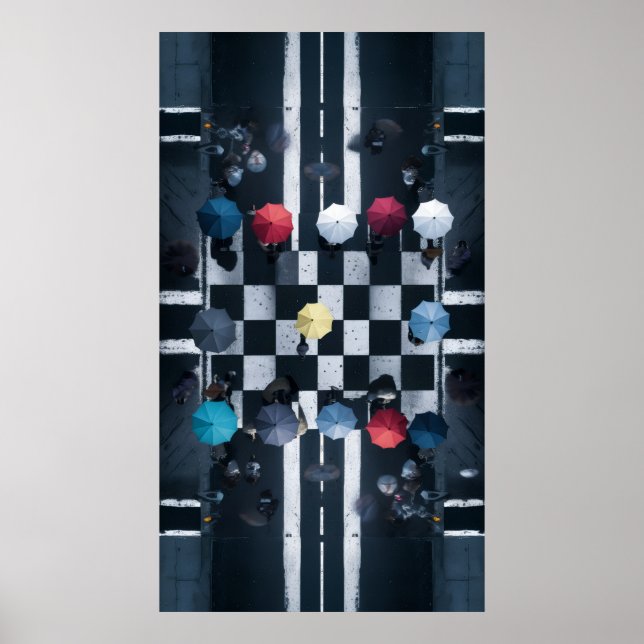 Paraplla Chessboard Poster (Framsidan)