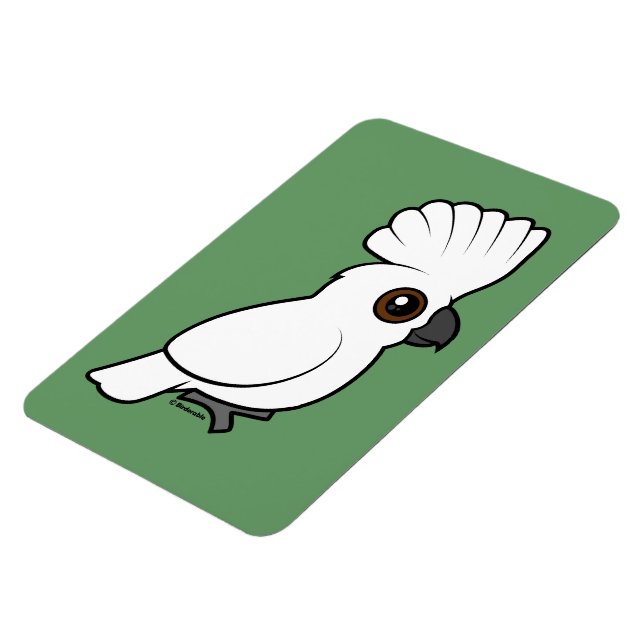 Paraplla Cockatoo (upphöjd) Magnet (Vänstra Sidan)