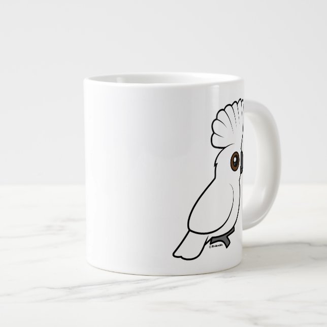 Paraplla Cockatoo (upphöjt) Jumbo Mugg (Framsida höger)