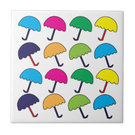 Paraplla Colorful Umbrella Kakelplatta