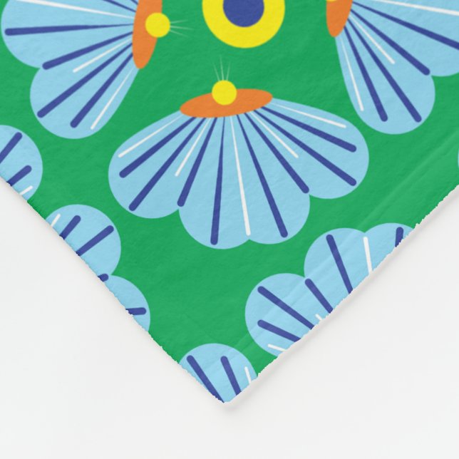 Paraplla Flowers Fleece Blanket (3 storlekar) (Hörn)