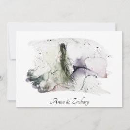 *~* Paraplla Japan Woman OSA QR AR27 Bröllop Inbjudningar