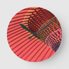 Paraplla japanska paraplyer rund klocka