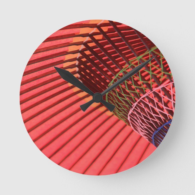 Paraplla japanska paraplyer rund klocka (Framsida)