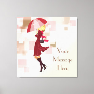 Paraplla Mode Model Wrapped Canvas