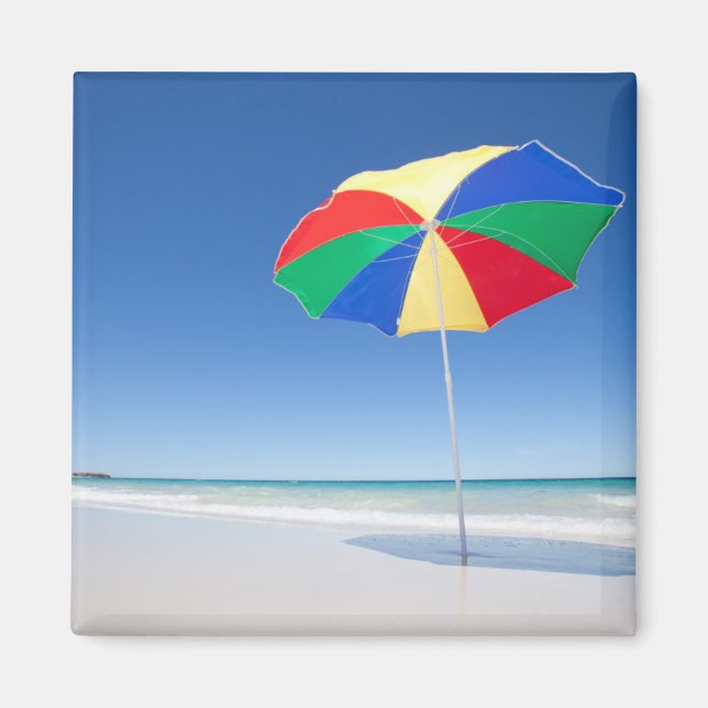 Paraplla on Beach | Australien Magnet (Framsidan)