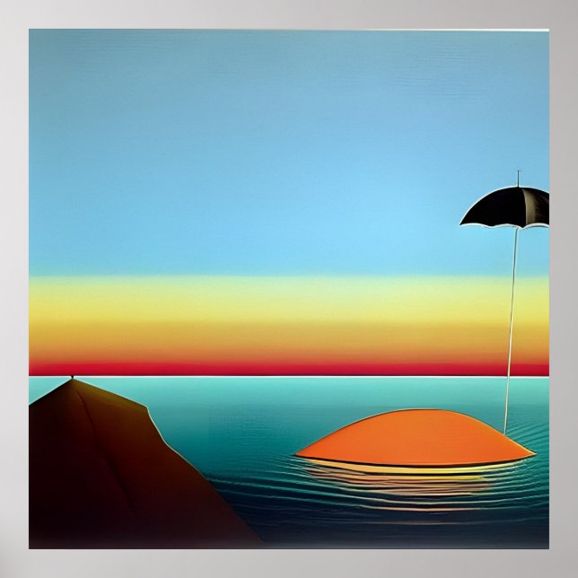 Paraplla Solace av Surreal Seas Poster (Framsidan)