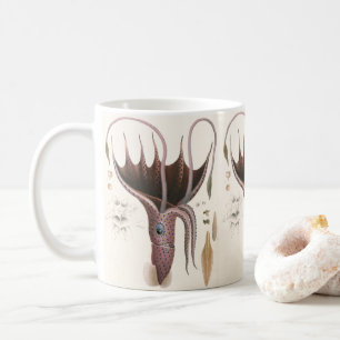 Paraplla Squid, Vintage Marine Life Animals Kaffemugg