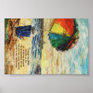 Paraplla Sunrise Lamentations 3:22-23 Poster