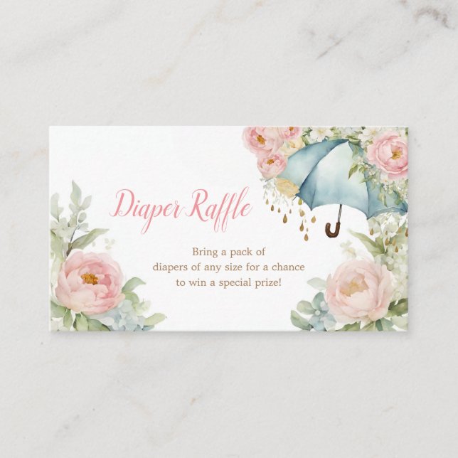 Paraplla Vår Diaper Raffle-inmatningskort Tilläggskort (Framsida)