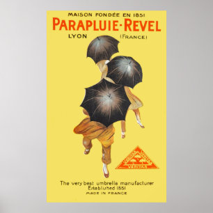 Parapluie Revel Advertising 1922 Poster