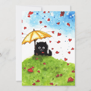 Paraply Cat Hearts by Bihrle Inbjudningar