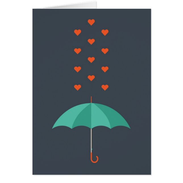 Paraply Hälsningskort (Framsidan)