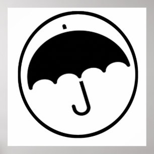 Paraply i Circle Poster
