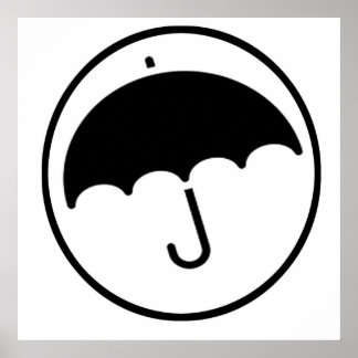 Paraply i Circle Poster