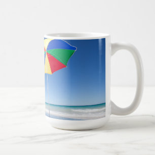 Paraply på strand Australien Kaffemugg