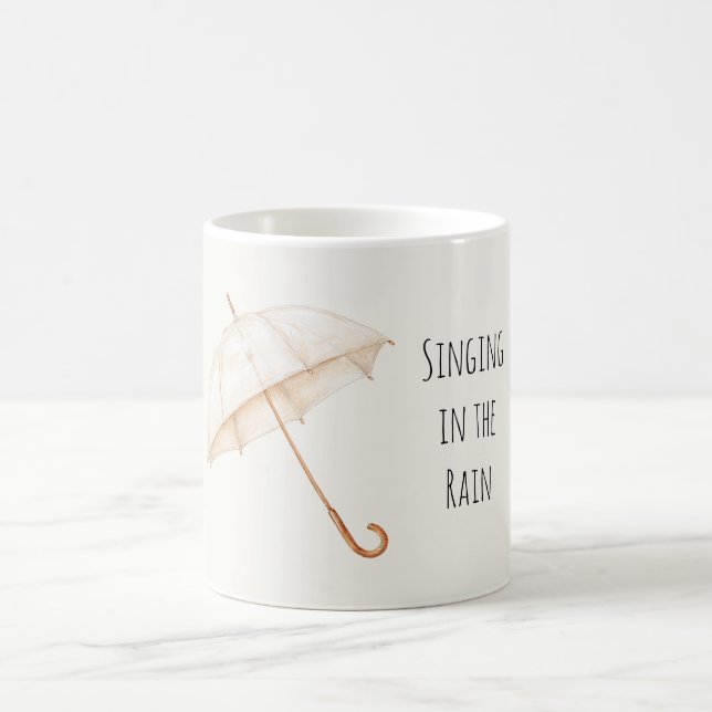 Paraply Sjunga i regnet Kaffemugg (Center)