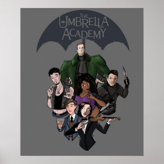 Paraplyakademin 12345 7 poster