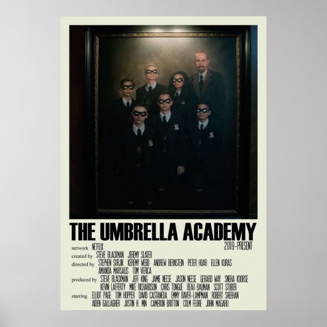 Paraplyakademin Alternativa TV-show stor Poster (Framsidan)