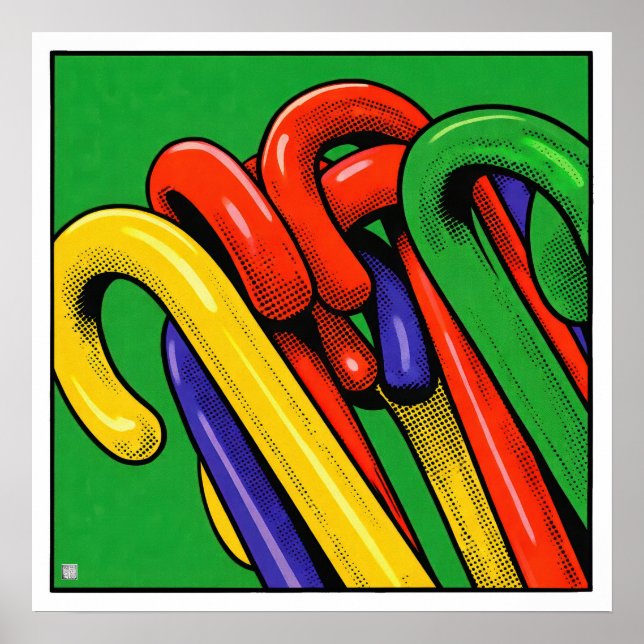 Paraplyer - Arkivkonsttryck Poster (Framsidan)