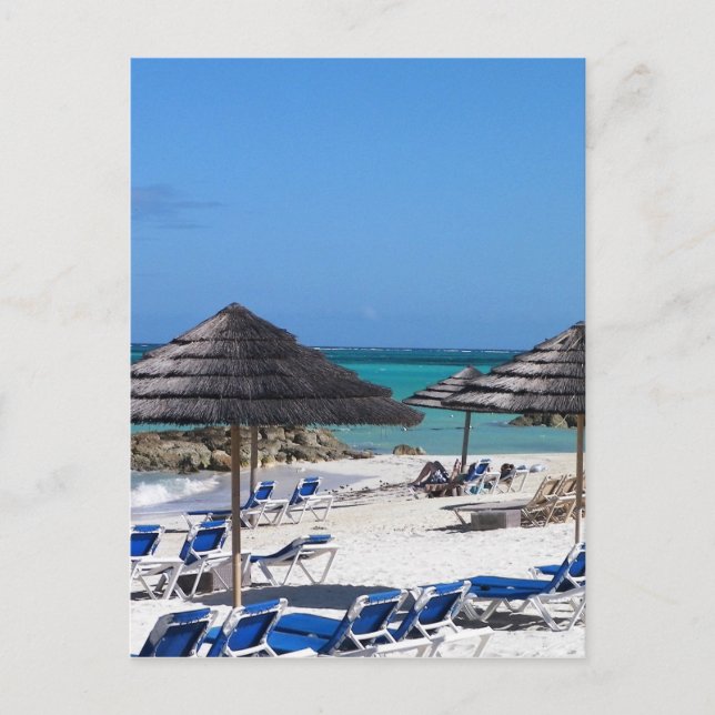 Paraplyer i Bahamas Vykort (Framsida)