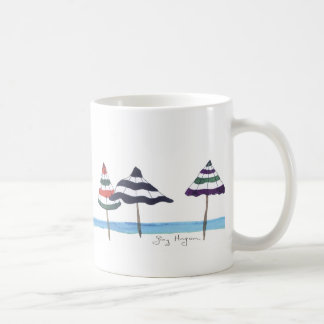 Paraplyer på den strandmuggarna & Drinkwaren Kaffemugg