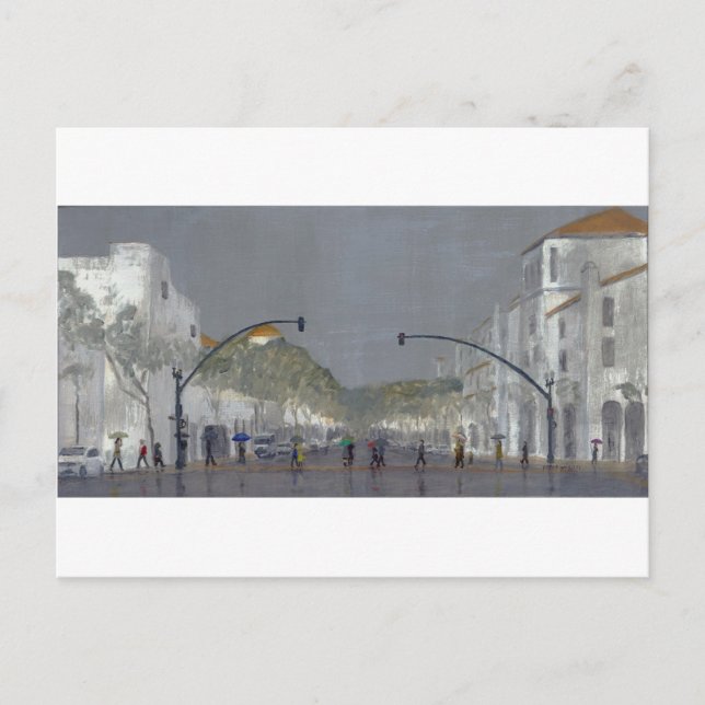 Paraplyer vid Chapala Vykort (Framsida)