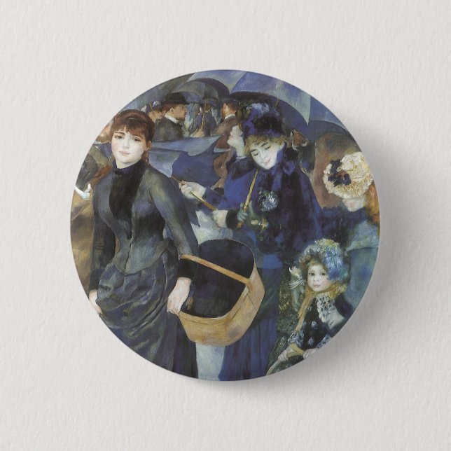 Paraplyerna av Pierre Renoir, Vintage Impressionis Knapp (Framsida)