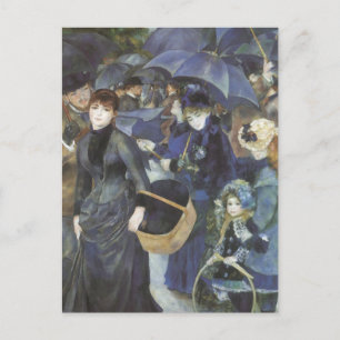 Paraplyerna av Pierre Renoir, Vintage Impressionis Vykort