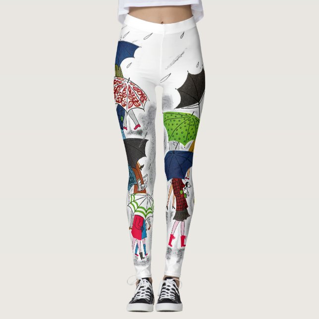 Paraplyet lurar damasker leggings (Framsida)