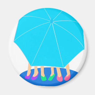 Paraplyflickamagnet - partyfavör magnet