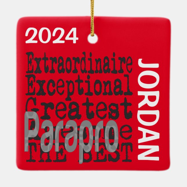 Parapro Extraordinaire ANPASSNINGSBAR Julgransprydnad Keramik (Baksida)