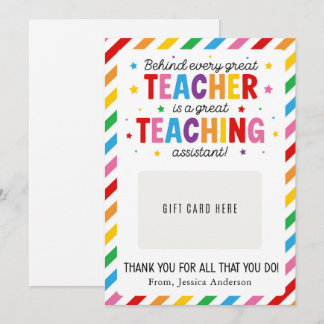 Paraprofessional Appreciation Day Gift Card Holder Inbjudningar