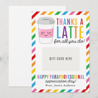 Paraprofessional Appreciation Day Gift Card Holder Inbjudningar