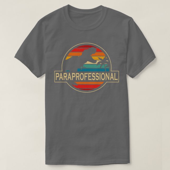ParaProfessional Dinosaur T Shirt (Design framsida)