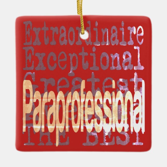 ParaProfessional Extraordinaire Julgransprydnad Keramik (Framsida)