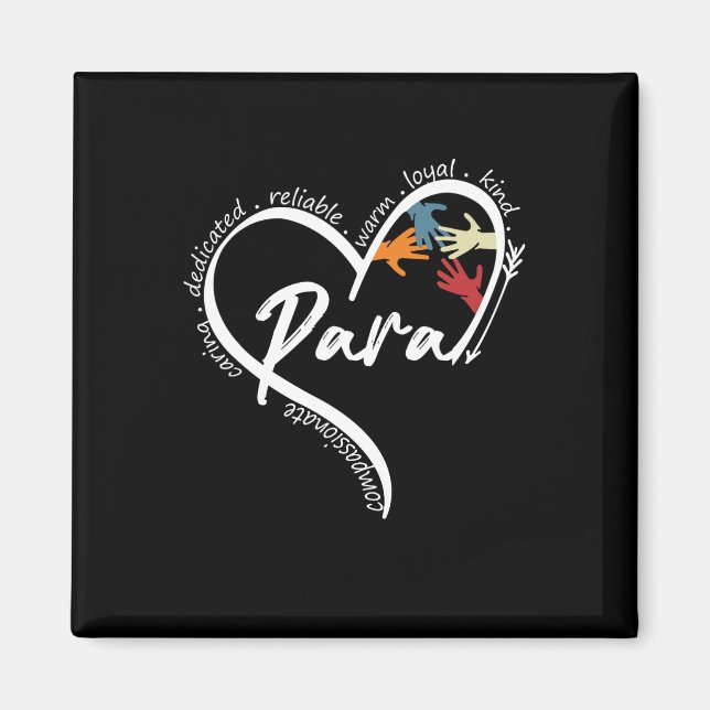 ParaProfessional Graphic Tees Toppar Back to schoo Magnet (Framsidan)