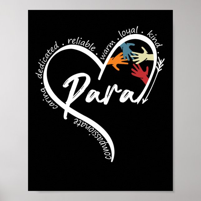 ParaProfessional Graphic Tees Toppar Back to schoo Poster (Framsidan)