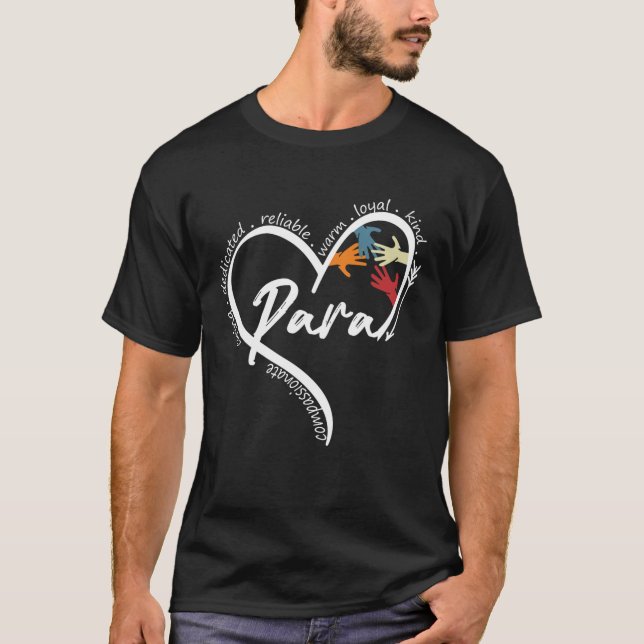 ParaProfessional Graphic Tees Toppar Back to schoo T Shirt (Framsida)