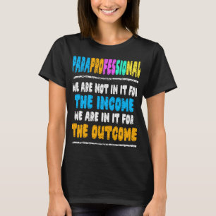 ParaProfessional Heart Lesson School Para T Shirt