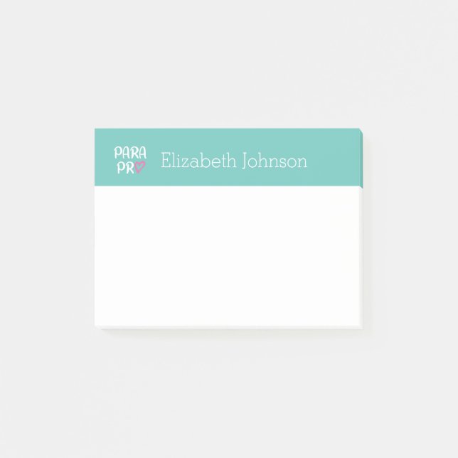 ParaProfessional Para Pro Heart Gift Post-it Block (Framsida)